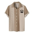 thumbnail image 1 of Men's Hawaiian Printed Button Short Sleeve Shirts Men's Casual Fashion Short Sleeve Shirts5XL, 1 of 4
