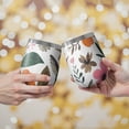 thumbnail image 2 of 12oz Stemless Wine Tumblers Pioneer Flower and Bird Vacuum Insulated Stainless Steel Travel Tumbler Cups Mug with Lid and Straw for Champaign,Cocktail,Beer with Cleaning Brush, 2 of 5