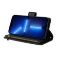 thumbnail image 2 of Case for iPhone 13 Pro Cover Zipper Pocket Wallet Case Magnetic Protective - Black, 2 of 5