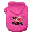 thumbnail image 4 of Pet, Dog  Cat Hoodie Screen Printed, "Just A Love Machine", 4 of 11