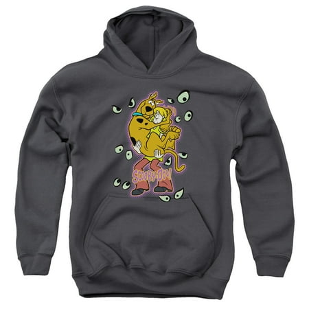 Scooby Doo Being Watched Big Boys Youth Pullover Hoodie