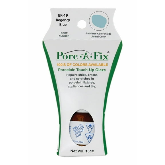 Porc-A-Fix Touch-Up Repair Glaze Paint Kit to Match Briggs, Regency Blue (BR-19)