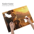 thumbnail image 2 of Lion Cubsss Savannah Sunset 1000-Piece Wooden Jigsaw Puzzle for Adults, Fun & Challenging Family Game, Stylish Wall Decor & Holiday Gift, 2 of 7