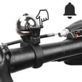 thumbnail image 2 of Bocina de manillar ajustable para una alarma de ciclismo segura, mini timbre de bicicleta plateado, 2 of 8