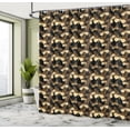 thumbnail image 4 of Ambesonne Butterfly Shower Curtain, Exotic Tropical Vintage, 69"Wx75"L, Brown Beige Black, 4 of 4