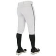 thumbnail image 2 of CHAMPRO Triple Crown 2.0 Baseball Knickers with Braid, Adult 4X-Large, White, Black, 2 of 5
