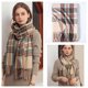 thumbnail image 1 of Bufanda de Cachemira para mujer, manta grande, chal clásico a cuadros, envoltura suave y cálida, otoño e invierno, venta al por mayor Fivean unisex, 1 of 2