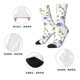 thumbnail image 5 of Balery Purple Chicory Calcetas Largas con Estampado para Hombre y Mujer – Suaves y Transpirables, Talla Única (US 5-11), 5 of 6