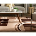 thumbnail image 3 of Infinity Home 600124 3 ft. 11 in. x 5 ft. 3 in. Ruby Galaxy Waves Area Rug - Ivory, 3 of 5
