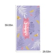 thumbnail image 3 of Toalla de Playa Estampada a La Moda Xihbxyly Toalla de Baño de Microfibra con Estampado de Flores de Cielo, 3 of 7