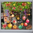 thumbnail image 5 of Calcomanía adhesiva para pared, ventana, puerta, calcomanías extraíbles con luces de colores y cintas, calcomanías decorativas navideñas de temporada para ventanas, 5 of 5