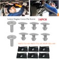 thumbnail image 2 of Engine Access Cover Lower Pin Screws Auto Replaceable Parts Fixed Bolts Kit Attachment Replacement for Civic 2017 2018 2019 2020, 2 of 8