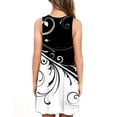 thumbnail image 4 of JINMGG 2026 Summer Dresses under $10.00 Women Fashion Summer Casual Sleeveless Round-Neck Printing Dress Loose Dress, 4 of 6
