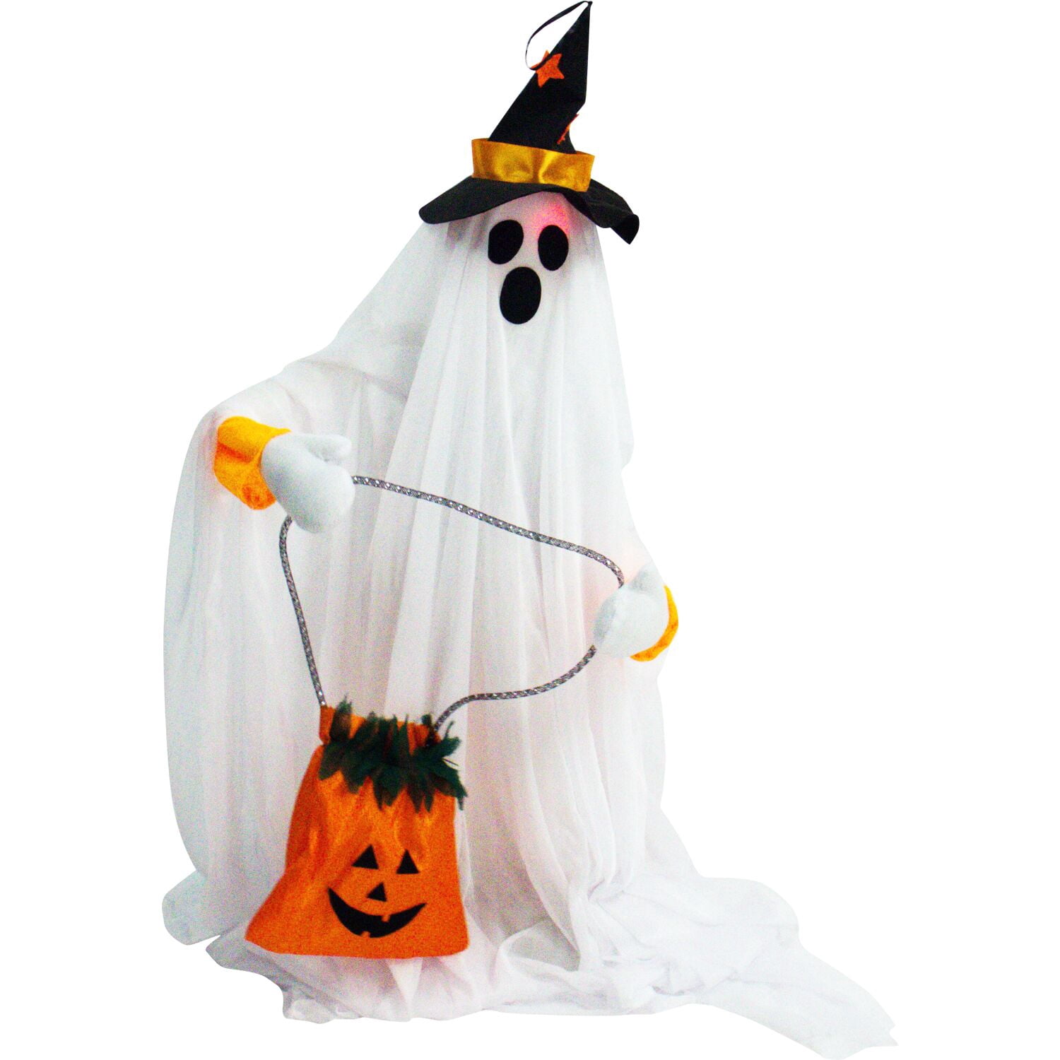 Haunted Hill Farm 35 in Animatronic Ghost Indoor/Covered Outdoor Halloween Decoration, HHGHST-2FLSA