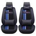 thumbnail image 2 of Leadwolf Front Car Seat Covers for toyota for RAV4 2006-2012 2 Seats Wear-resistant PU Leather Seat Cushion Protector Black and Blue, 2 of 5