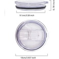 thumbnail image 4 of Taza de viaje, 2 Tapas de Reemplazo para 30oz de Acero Inoxidable Vaso-Compatible con Diámetro Interior 3,58 PULGADAS Yeti Rambler y otros, Transparente LYD Almacenamiento de cocina, 4 of 6