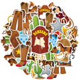 thumbnail image 2 of 35pcs-50pcs Cartoon Stickers Cowboy Stickers Animal Stickers Funny Decals for Laptops Suitcase Guitars, 2 of 9