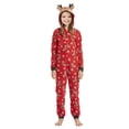 thumbnail image 4 of Combinaison Pyjama de Noël pour la Famille, Grenouillère à Capuche, Tenue de Nuit Assortie, Ensembles Assortis, Imprimé de Dessins Animés Elf, Pjs, 4 of 8