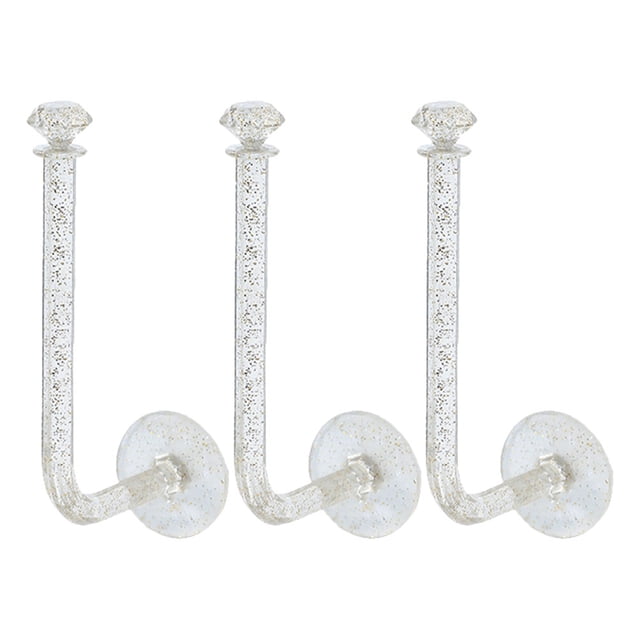 MasteelfCA 3pcs Convenient Wall-mounted Hair Ropes Hangers Wall-mounted Headband Holders