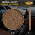 thumbnail image 2 of ZKAUTO Car Coasters for Cup Holders [4 Pack] - 2.75In Silicone Auto Mug Mats - Universal Non-Slip Recessed Car Interior Accessories - Coffee, 2 of 14