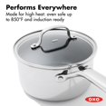thumbnail image 4 of Saucepan OXO Hybrid 2.5L Nonstick w/ Glass Lid Induction, 4 of 6