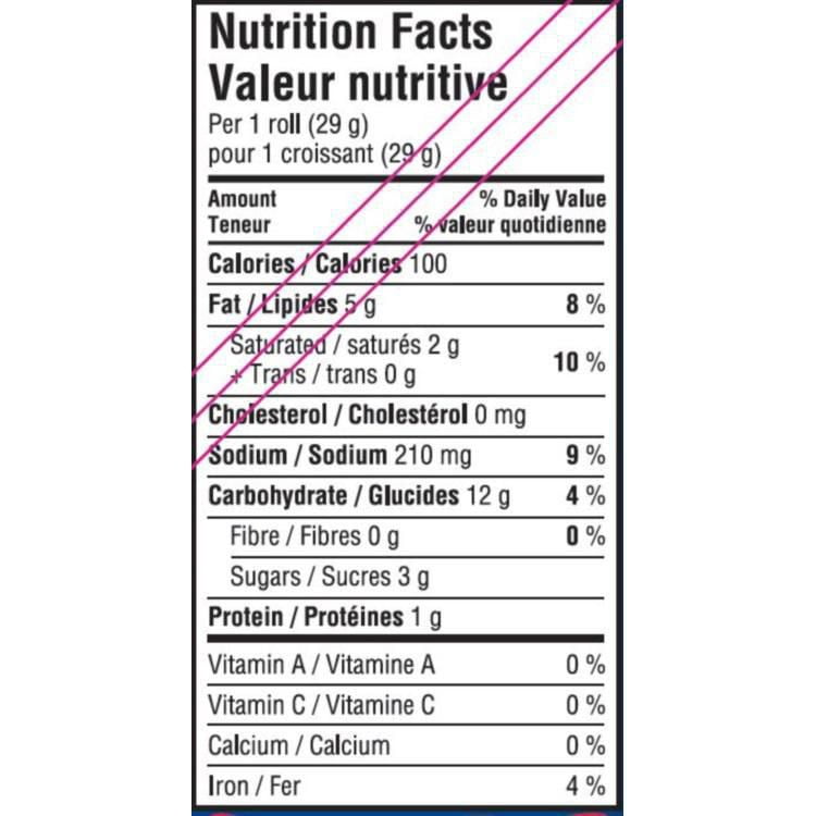 Pillsbury Original Crescents, Croissant Rolls, Ready to Bake, 235 g, 8 ct, 235 g