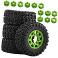 thumbnail image 4 of 4 Pieces RC Car Wheels and Tires Toy Car Wheels Portable Rubber Accessories for 1/10 Slash W285, 4 of 9