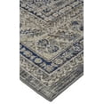 thumbnail image 5 of HomeRoots 513779 7 x 10 ft. Taupe Gray & Blue Floral Stain Resistant Rectangle Area Rug, 5 of 5