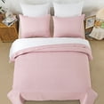 thumbnail image 4 of JML 3 Pieces King Quilt Set, Soft Lightweight Microfiber Bedspread,1 Quilt 2 Shams, Pink, 4 of 6