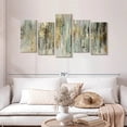 thumbnail image 2 of Elephant Stock Dripping Gold Wall Art - Horizontal Multi Panel Canvas - Living Room Wall Decor - Abstract Multi Panel - Purple And Black Decor By Tom Reeves - 54" x 27", 2 of 8