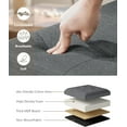 thumbnail image 6 of YEXJ Folding Storage Ottoman Bench, Multi-Functional Ottoman Foot Rest, End of Bed Bench, Storage Chest for Living Room, Bedroom, Hallway, Entryway, Holds Up to 700 lbs-15"D x 43"W x 15"H-Grey, 6 of 9