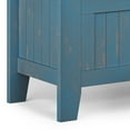 thumbnail image 3 of Simpli Home Acadian SOLID WOOD 48 inch Wide Transitional Entryway Storage Bench in Distressed Coastal Blue, 3 of 13