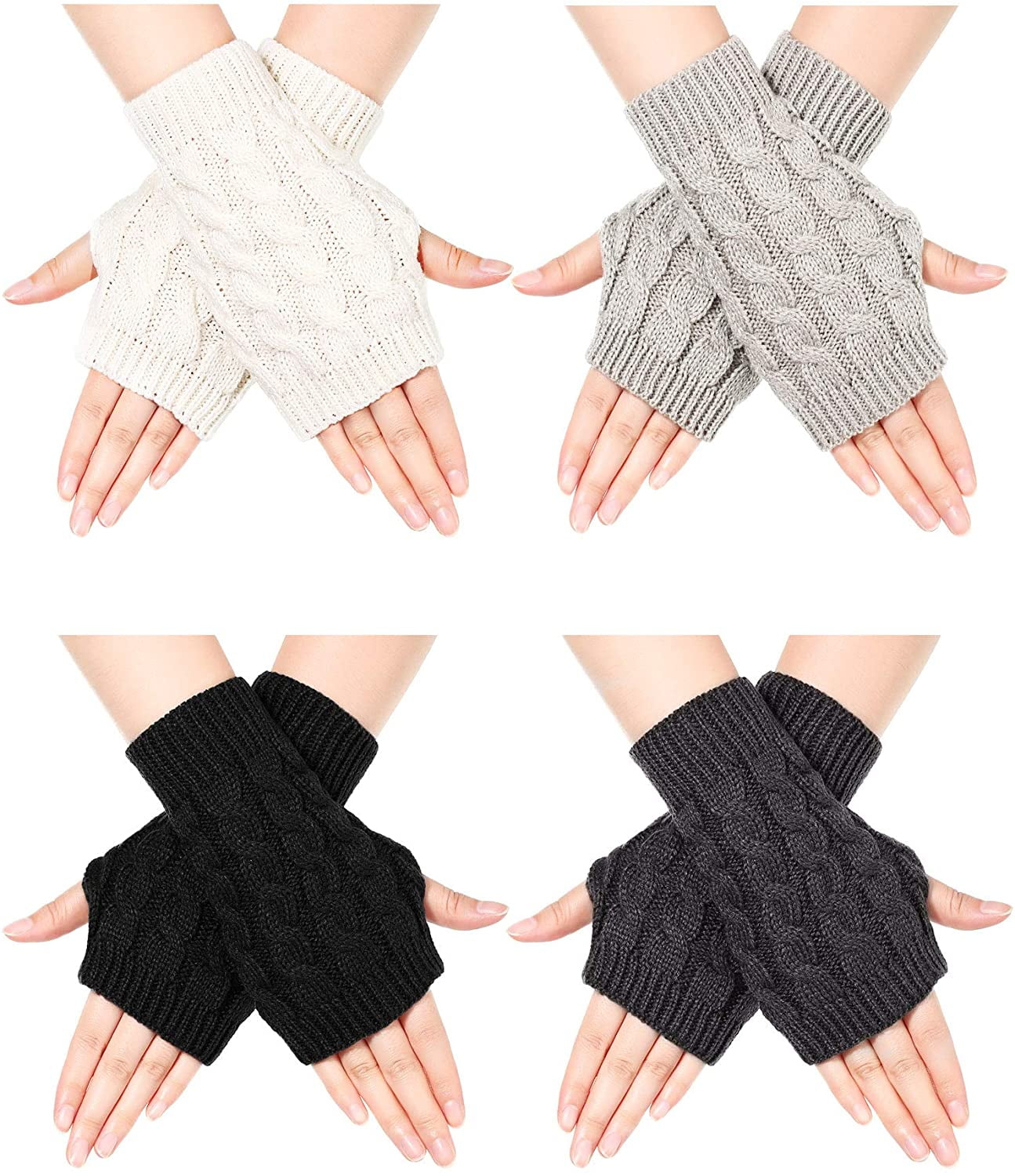 Long Arm Warmer Fingerless with cover Glove For Girl lady Daily use U get 3 Pair 