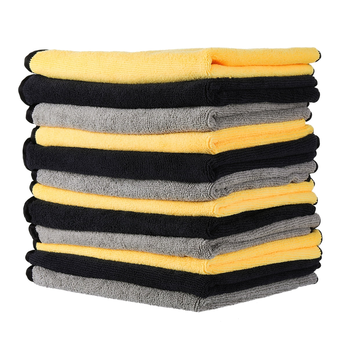 MATCC Microfibre Cleaning Cloths Pack of 6 Super Absorbent Microfibre Car Cleaning Cloth Lint Free Microfibre Towel for Car Washing Waxing Polishing Buffing Drying 40 x 40 CM