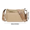 thumbnail image 3 of Horivan Women's Shoulder Bag Crossbody Bag Lightweight Multi Compartment Oxford Fabric Purse for Commuting Travel Shopping Fashionable Everyday Carry All, 3 of 6