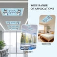 thumbnail image 4 of Christmas Fluorescent Light Covers for Ceiling Lights 4x2 feet,3 Pack Magnetic Light Filters for Classroom,Blue Plaid Snowman Xmas Winter Snowflake Fluorescent Light Shade Panel for Office School, 4 of 9