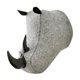 thumbnail image 5 of Decoración de pared con cabeza de animal en 3D para colgar en la pared, ideal para habitación infantil y sala de estar. Rhino 23x27cm, 5 of 9