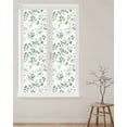 thumbnail image 2 of Window Privacy Film Green Eucalyptus Leaves Stained Glass Window Film Decorative Sun Block Window Cover Greenery Spring Botanical Window Clings Static Adhesive Sticker for Bathroom 23.6"x78.7", 2 of 7