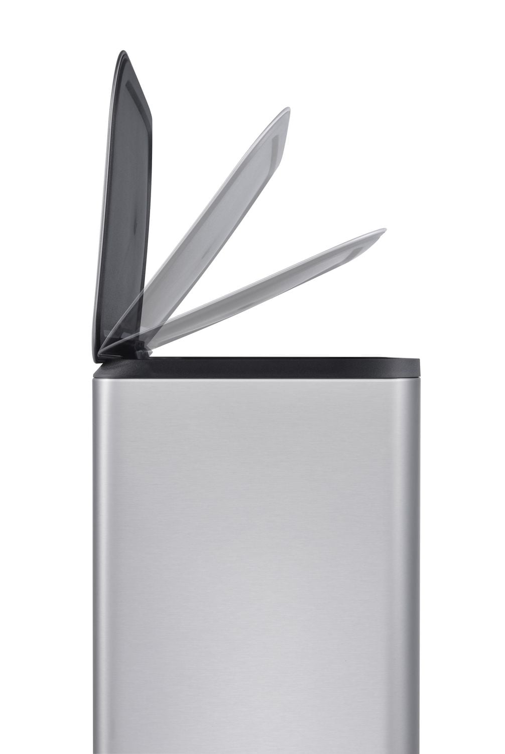50L Stainless Steel Kitchen Trash Can – Step Pedal, Soft-Close Lid, Fingerprint Resistant, Removable Inner Bucket – Large Capacity Garbage Bin for Home & Office
