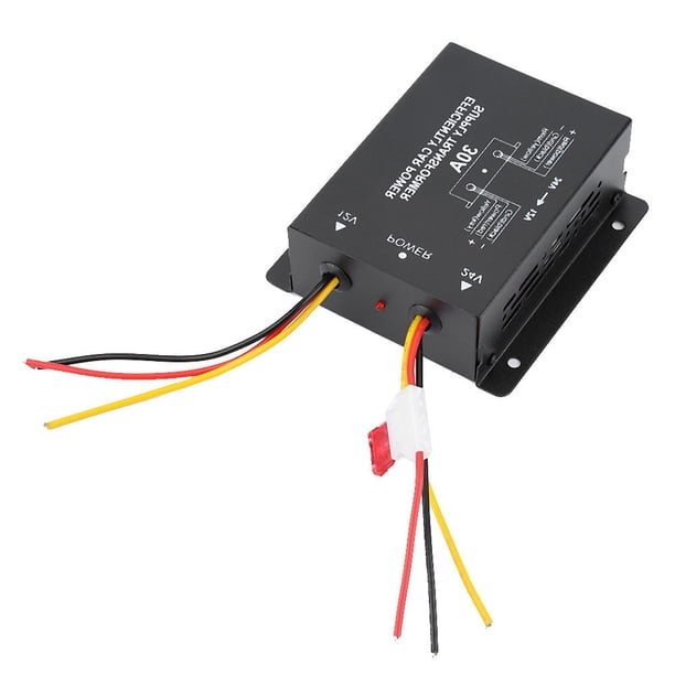 Convertidor inversor de transformador de potencia CC automático, reductor de voltaje de coche de 24V CC a 12V (30A) Jadeshay A