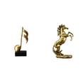 thumbnail image 1 of Escultura de resina de un caballo con , adorno creativo de mesa, figura hecha a mano, centro de mesa para escritorio, chimenea, regalo, 1 of 8