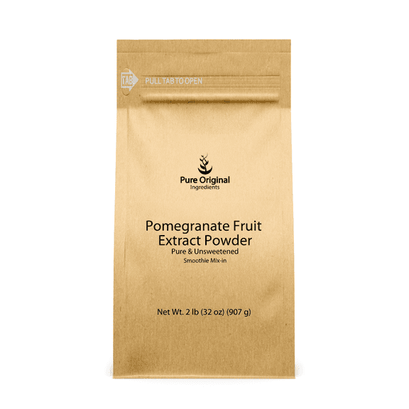 PURE ORIGINAL INGREDIENTS Pomegranate Fruit Extract Powder 2 lb Always Pure, Unsweetened, Smoothie Mix-In
