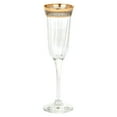 thumbnail image 3 of Lorren Home Trends Flute Set of 6 Melania Collection Smoke, 3 of 4