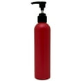 thumbnail image 2 of Royal Massage 8oz Bullet Round Massage Oil/Lotion/Liquid Bottle with Saddle Pump (Matte Red, 1), 2 of 7