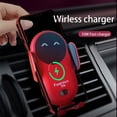 thumbnail image 3 of Wireless Car Charger Mount, Cute Car Phone Holder, Automatic Clamping Air Vent Dashboard Smart Phone Holder for iPhone 15/14/13/12/11//XS/XR/8, Samsung S23/22/21/20/Note 20, etc (Red), 3 of 6