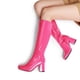 thumbnail image 3 of Botas DREAM PAIRS Gogo Altas hasta la Rodilla con Punta Cuadrada en Rosa Fucsia, 3 of 9