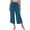 Blue, variant on Women's Work From Home Pants Elastic Waist Lightweight Fade Resistant Green M