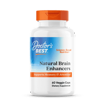 Doctor's Best Natural Brain Enhancers, Non-GMO, Vegan, Gluten Free, 60 Veggie Caps