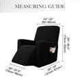 thumbnail image 2 of Subrtex Stretch Recliner Chair Slipcover Furniture Protector Lazy Boy Covers for Leather and Fabric Recliner Sofa with Side Pocket (Recliner, Black), 2 of 6