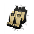 thumbnail image 5 of Car Seat Covers Full Set Universal 5 Seats 9 Piece Set Embroidered Car Seat Cover Set Memory Foam Cushion, 5 of 5